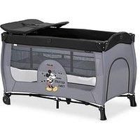 Hauck Sleep'n'Play Centre (Mickey Mouse - Grey) - Suitable From Birth