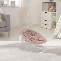 Hauck Alpha Bouncer 2 in 1 Newborn Set, Cosy Baby Rocker from Birth, Compatible with Hauck Wooden Grow-Along High Chair Alpha+, Beta+, Seat Minimizer, Bambi Rose