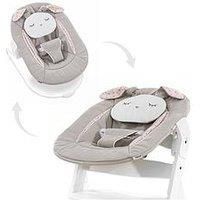 Hauck 2in1 Baby Bouncer Highchair Module for Highchair Alpha+ and Beta+ Powder Bunny Beige