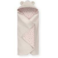 Hauck Snuggle N Dream Baby Blanket, Beige Bloom - Soft Cotton Wrapping Blanket for Car Seats, Pushchairs, Strollers & Beds, Machine Washable