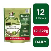 12 Greenies Original Medium Adult Dog Treats Dental Sticks Dog Chews 340g