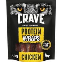 Crave Chicken Wrap Adult Dog Treat 50g  wilko