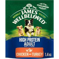 James Wellbeloved Adult High Protein - Chicken & Turkey - 1.4kg