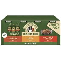 James Wellbeloved Senior Grain Free in Loaf 12 Cans, Hypoallergenic Wet Dog Food, Pack of 1 (12 x 400 g)