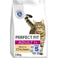7kg Perfect Fit Advanced Nutrition Adult Complete Dry Cat Food Chicken Biscuits