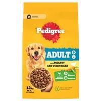 Pedigree Complete Dog Dry Food for Dogs with Poultry and Vegetable 12 kg