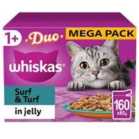Whiskas 1+ Duo Surf & Turf in Jelly - 80 x 85g