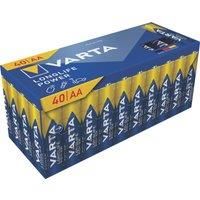 Varta Longlife Power AA 1.5V Alkaline Batteries 40 Pack (349YW)