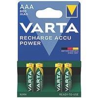 Varta High Capacity AAA Pre-Charged Rechargeable Batteries 800 mAh ( Pack of 4)