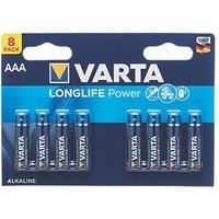 Varta Longlife Power (Previously High Energy) Micro AAA Battery 4903 LR03 8 pack