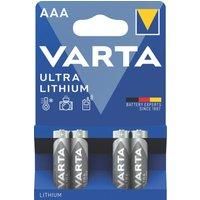 VARTA Lithium AAA Micro LR03 Batteries (4-pack) - ideal for digital cameras, toys, GPS devices, sporting and outdoor applications