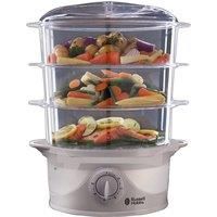 Russell Hobbs 21140 3-Tier Food Steamer, 800 W, 9 Litre, White
