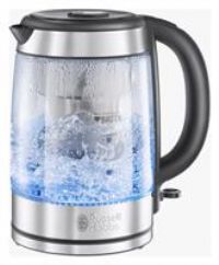 Russell Hobbs Purity Glass Kettle With Brita Filtration 3000 W Blue Illumination