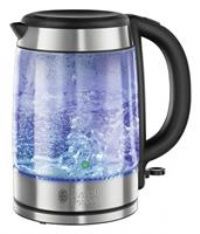 RUSSELL HOBBS 21600-10  GLASS KETTLE, 1.7L, 3000W, BLUE ILLUMINATION **NEW**