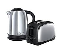 Russell Hobbs Lincoln Kettle and 2 Slice Toaster Polished Stainless Steel 21830