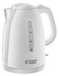 Russell Hobbs 21270 Textures Plastic Kettle, 1.7 Litre, 3000 W, White