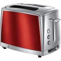 Russell Hobbs 23220 Luna Two Slice Toaster, 1500 W, Red