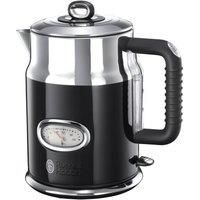 Russell Hobbs 21671-70 Retro Ribbon Electric Kettle Classic noir-21671-70, Stainless Steel, 2400 W, 1.7 liters, Black