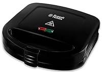 Russell Hobbs 24520 2 Portion Sandwich Toaster Toastie Maker, Easy Clean - Black