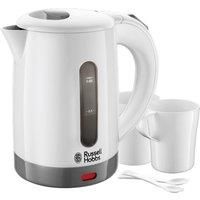 Russell Hobbs 23840 Compact Travel Electric Kettle, Plastic, 1000 W, White