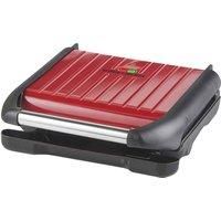 George Foreman 25040 5 Portion Steel Grill Health Grill Red