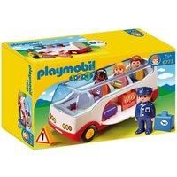 PLAYMOBIL 6773 1.2.3 Airport Shuttle Bus, For Children Ages 18 Months
