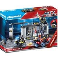 Playmobil 70338 City Action Take Along Police Station with Bikes and Helicopter