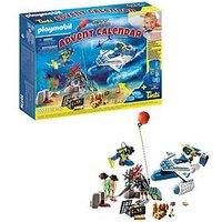 PLAYMOBIL Advent Calendar 70776 Bathtime Fun Police Diving Mission, For ages 4+