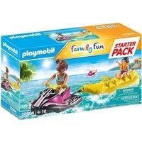 PLAYMOBIL Family Fun 70906 Starter Pack Water Scooter with Banana Boat, Floats on Water, Toy for Children Ages 4+