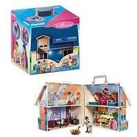 PLAYMOBIL Take Along Modern Doll House 70985, Portable Dolls House Toy for Children Ages 4+