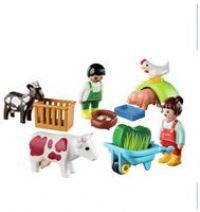 Playmobil 71158 1.2.3 Fun on the Farm, Animal Toy, Educational Toy, Fun Imaginative Role-Play, Playset Suitable for Children Ages 1.5+