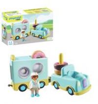 Playmobil 71325 1.2.3: Doughnut Truck with Stacking and Sorting Feature, playsets suitable for children ages 12 Months+