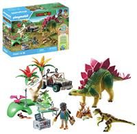 Playmobil 71523 Dinos: Research Camp with Dinos, thrilling explorer tour with the researchers, including walkie-talkie, microscope, and dino eggs, sustainable play sets suitable for children ages 4+