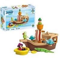 Playmobil JUNIOR & Disney | Peter Pan/'s Pirate Ship | Sustainable toy from 1 year | Gift for toddlers | Promotes motor skills & role play | Pirate ship with figures & accessories | 71769