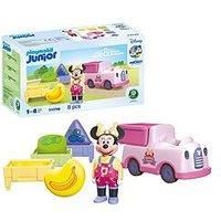 Playmobil JUNIOR & Disney | Minnie Mouse fruit transporter with sorting fun | Sustainable toy from 1 year | Promotes motor skills & first learning | With shape sorting function | 71770