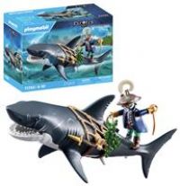 Playmobil | Pirates | Danger from Giant Shark | Pirate Toys | Toy figures | Toys for Children aged 4+ | 71793