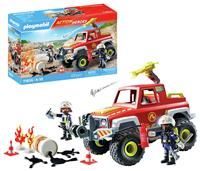Playmobil | Action Heroes | Fire Truck | Fire Engine | Toy Car | Toys for Children aged 4+ | 71824