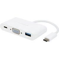Vivanco USB TypeC  VGA Adapter 3 in 1  White