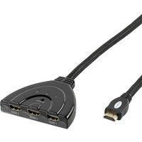 3WAY HDMI AUTO SWITCH GOLD CONTACT  VIVANCO  ADAPTOR 3 HDMI