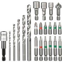 KWB by Einhell Universal Drill Bit Set w/ Case for 1/4 Inch Hexagon Socket 22pc