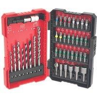 Einhell 39 Piece Hex Drill & Screwdriver Bit Silver, Black & Red