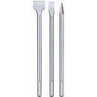 kwb by Einhell SDS-Max 3-Piece Chisel Set Hammer Drill Accessories (3-Piece Chisel Set, Suitable for All Hammer Drills with SDS-Max Socket, Includes 2 Flat Chisels, Pointed Chisels)