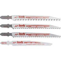 kwb by Einhell 49625427 Saw Blade Set 4-Piece Wood/Metal Jigsaw Accessories.