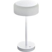 BANKAMP Mesh LED table lamp, dimmer, white