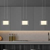 BANKAMP Grand Smoke LED pendant light, 3-bulb