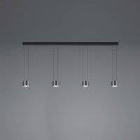 BANKAMP Impulse Flex LED pendant 4-bulb black