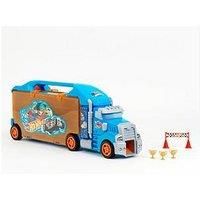 Theo Klein 2474 Hot Wheels truck collective case I sturdy case for up to 24 cars and 2 trucks I practical subdivisions I dimensions: 62.9 cm x 12 cm x 23.6 cm I Toys for children aged 3 and over
