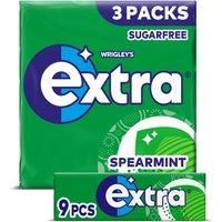 Extra Spearmint Chewing Gum Sugar Free Multipack 3 x 9 Pieces