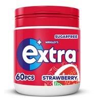 Extra Strawberry Flavour Sugarfree Chewing Gum Bottle 60 Pieces