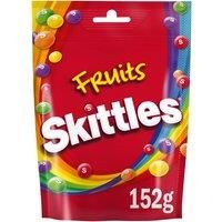 Skittles Vegan Chewy Sweets Fruit Flavoured Pouch Bag 136g